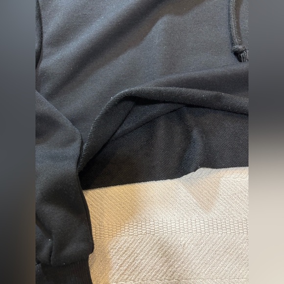 Black Cropped Hoodie, size S - Picture 3 of 6